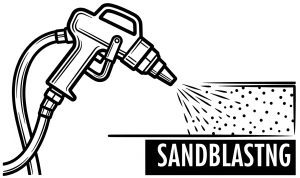 Zandstralen (glasparels)